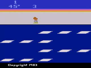 Frostbite title screen for Atari 2600